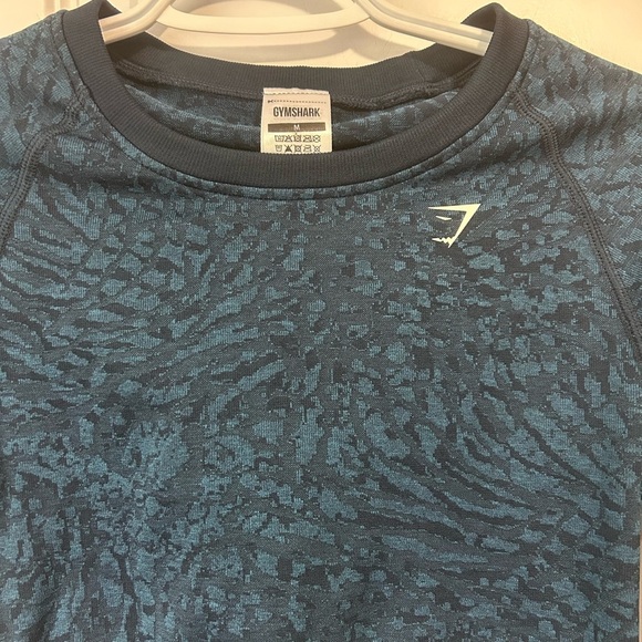 Gymshark Adapt Animal Seamless Lace Up Back Crop Top - Picture 5 of 8